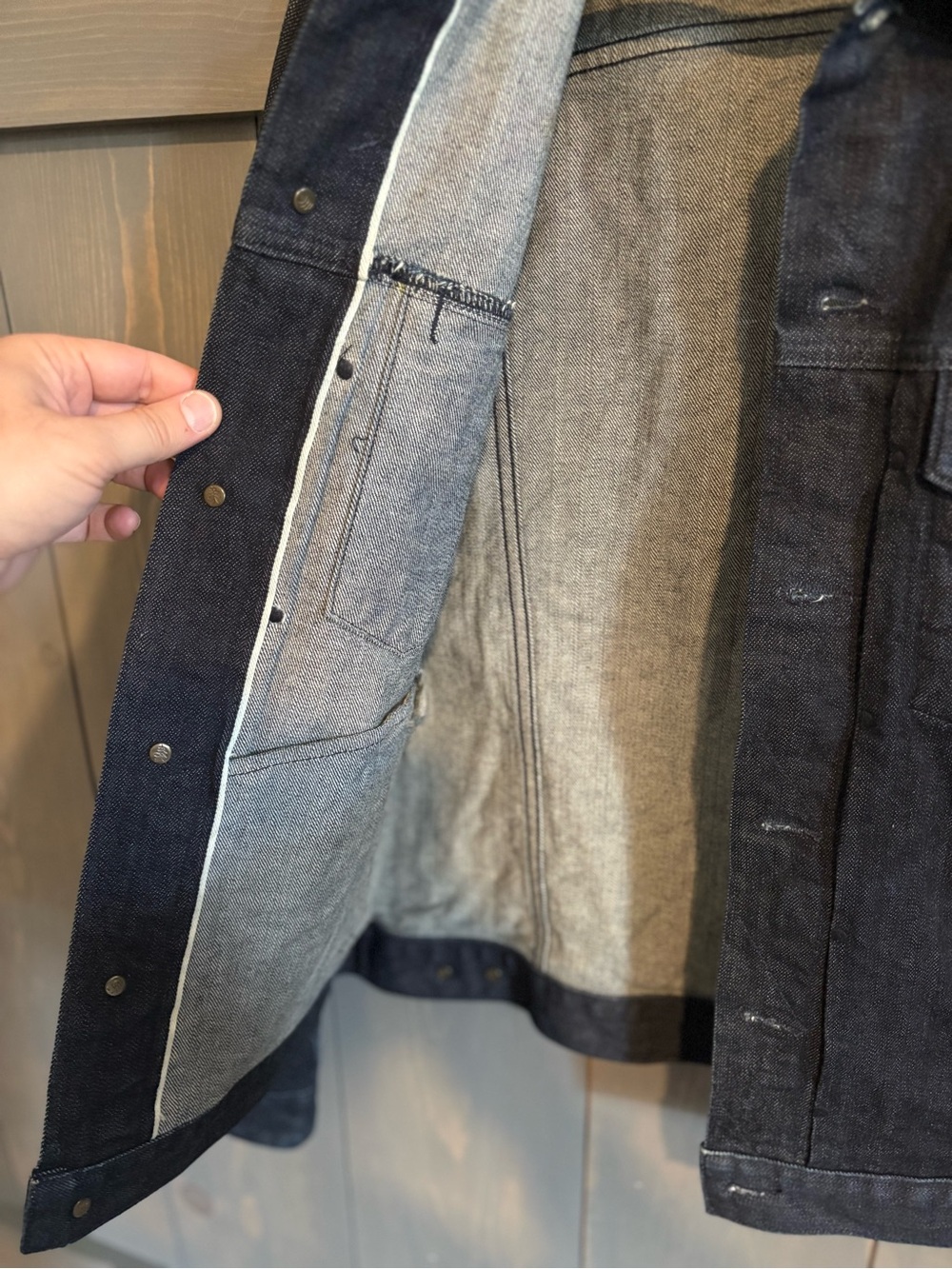 rag & bone Definitive Dark Indigo Denim Jacket - Picture 3 of 6